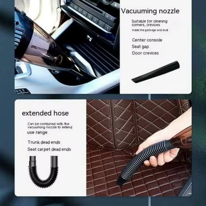Portable Car Vacuum Cleaner Brushless Motor ABS Material Battery Powered Easy Dust Removal Wireless Cleaning Made China
