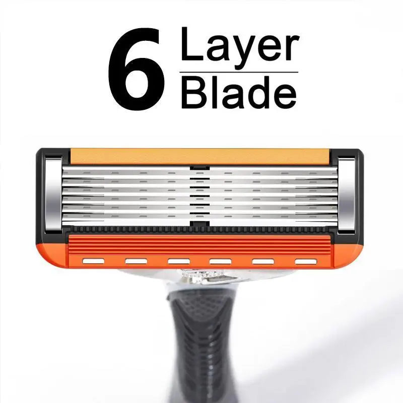 Men'S Unscented Precision Razor Blade Replacement Handheld Kit - 48 Pieces (48 Blades + 1 Handle), All Skin Head Shave Daily Care Hair Removal Item, Ideal Birthday or Holiday Gift