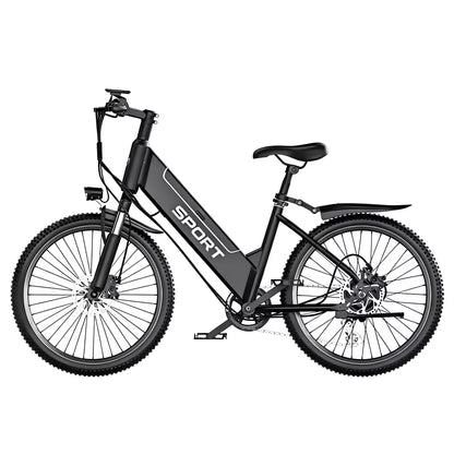 Postjoy F26 Electric Bike, 1200W Peak Motor,26" Tire 55 Miles 25MPH Electric Mountain Bike, 512Wh Battery Electric Bicycle for Adults 7 Speed, UL2849