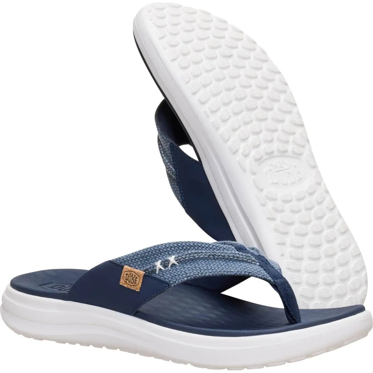 HEYDUDE Finn Flip Braided - Comfortable Slip on Sandals for Men