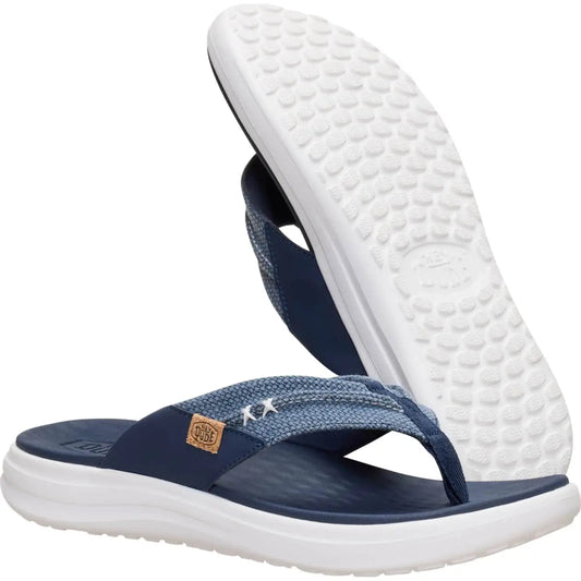 HEYDUDE Finn Flip Braided - Comfortable Slip on Sandals for Men