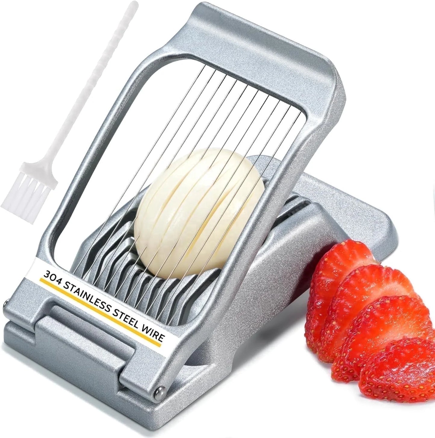 Sopito Heavy Duty Stainless Steel Wire Egg Slicer for Hard Boiled Eggs & Strawberry Other Soft Food
