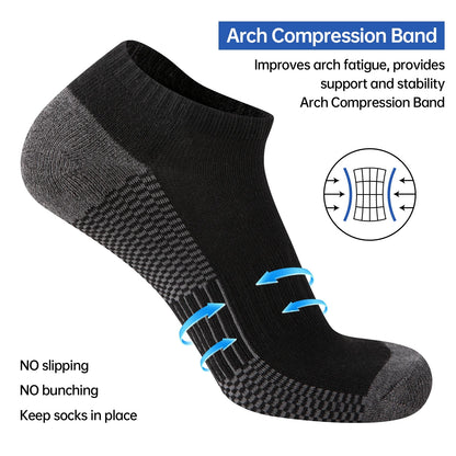 COOPLUS Mens 10 Pairs Athletic Ankle Socks Men'S Breathable Low Cut Socks