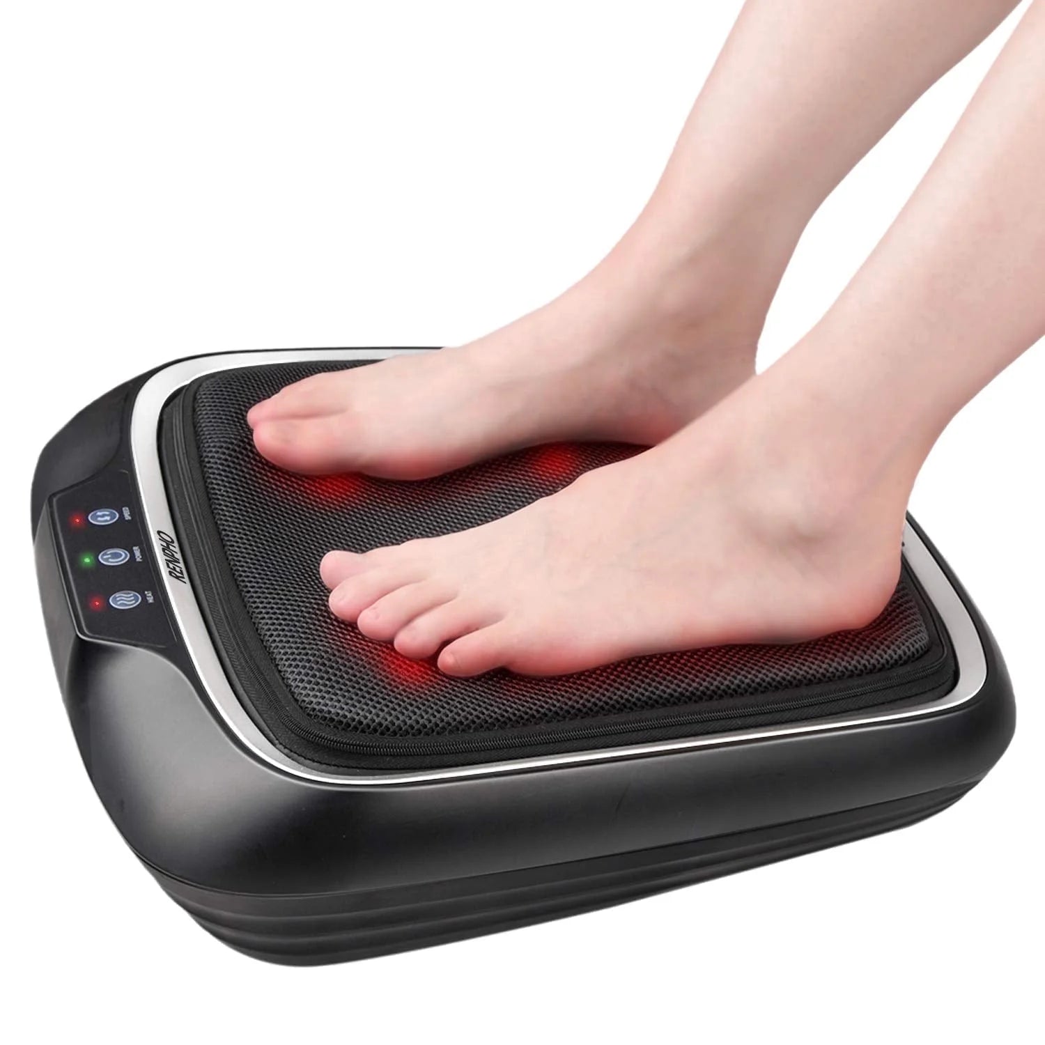 RENPHO Foot Massager with Heating,Shiatsu Foot Massager for Circulation, Back Massager, Foot Warmer and Massager for Neuropathy Muscle Pain Relief Plantar Fasciitis, Gifts for Women Men