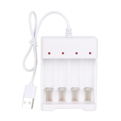 AAA 2/3/4 USB Slots Battery Charger Fast Charging Short Circuit Protection AAA and AA Rechargeable Battery Station High Quality