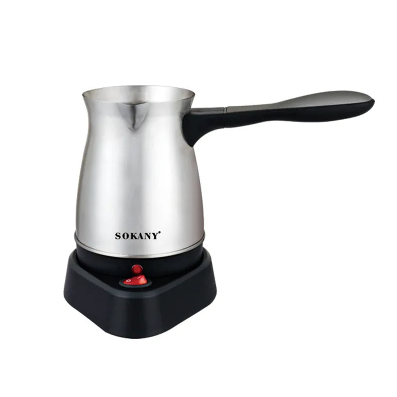 Electric Coffee Maker 500ML Stainless Steel Coffee Pot 600W Turkish Coffee Maker Tea and Coffee Maker