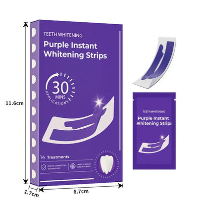 Teeth Whitening Strips, 14Pairs(28Pcs)Non-Sensitive Teeth Whitening Strips,Tooth Whitening, Tooth Stain Treatment, Combining Whitening and Colour Correction