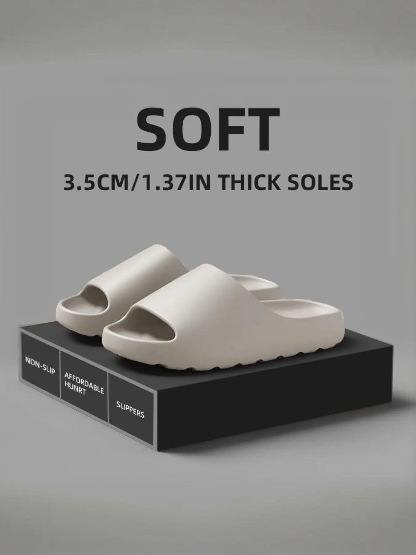 Men'S Christmas Gift, Casual Outdoor Slippers, Non-Slip Eva Slides for All Seasons, Lightweight Comfort for Home & Leisure, Lightweight Beach Slippers
