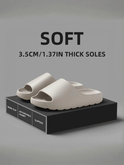 Men'S Christmas Gift, Casual Outdoor Slippers, Non-Slip Eva Slides for All Seasons, Lightweight Comfort for Home & Leisure, Lightweight Beach Slippers