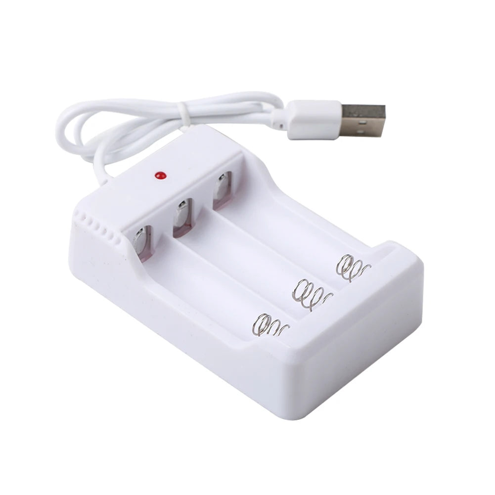 AAA 2/3/4 USB Slots Battery Charger Fast Charging Short Circuit Protection AAA and AA Rechargeable Battery Station High Quality