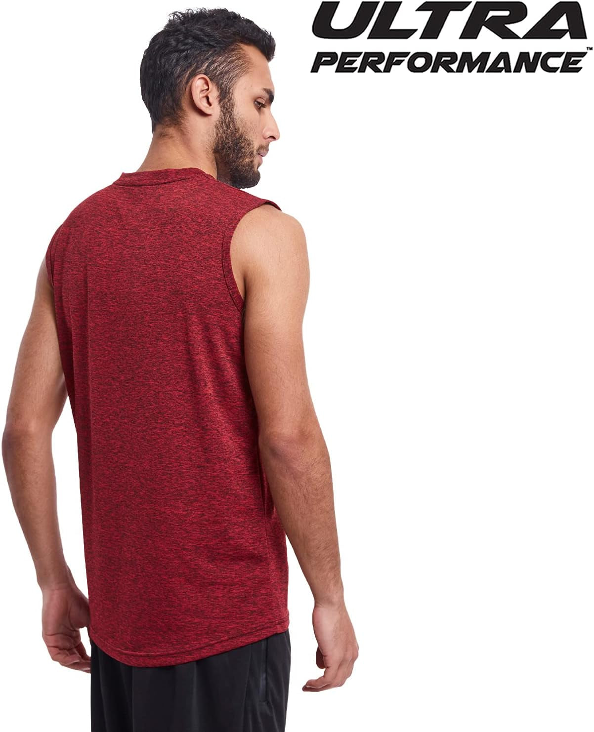 Ultra Performance 5 Pack Mens Dri Fit Sleeveless Muscle T Shirts Gym Workout Shirts for Men Pack