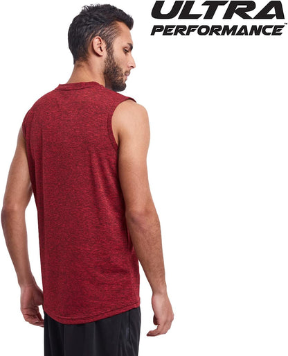 Ultra Performance 5 Pack Mens Dri Fit Sleeveless Muscle T Shirts Gym Workout Shirts for Men Pack