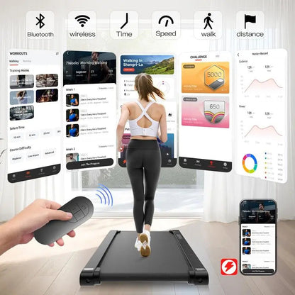 P1 Walking Vibration Pad P1,Vibrating Plate, Remote Control & APP, Lightweight under Desk Treadmills for Home & Office,Servo Motor Technology, 3 in 1 Portable Walking Pad Treadmill, 22 Lbs Fitness Equipment