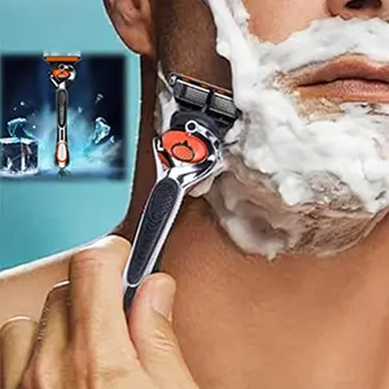 Men'S Unscented Precision Razor Blade Replacement Handheld Kit - 48 Pieces (48 Blades + 1 Handle), All Skin Head Shave Daily Care Hair Removal Item, Ideal Birthday or Holiday Gift