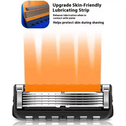Men'S Unscented Precision Razor Blade Replacement Handheld Kit - 48 Pieces (48 Blades + 1 Handle), All Skin Head Shave Daily Care Hair Removal Item, Ideal Birthday or Holiday Gift