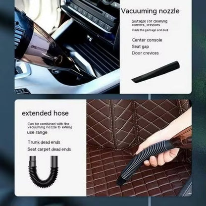 Portable Car Vacuum Cleaner Brushless Motor ABS Material Battery Powered Easy Dust Removal Wireless Cleaning Made China