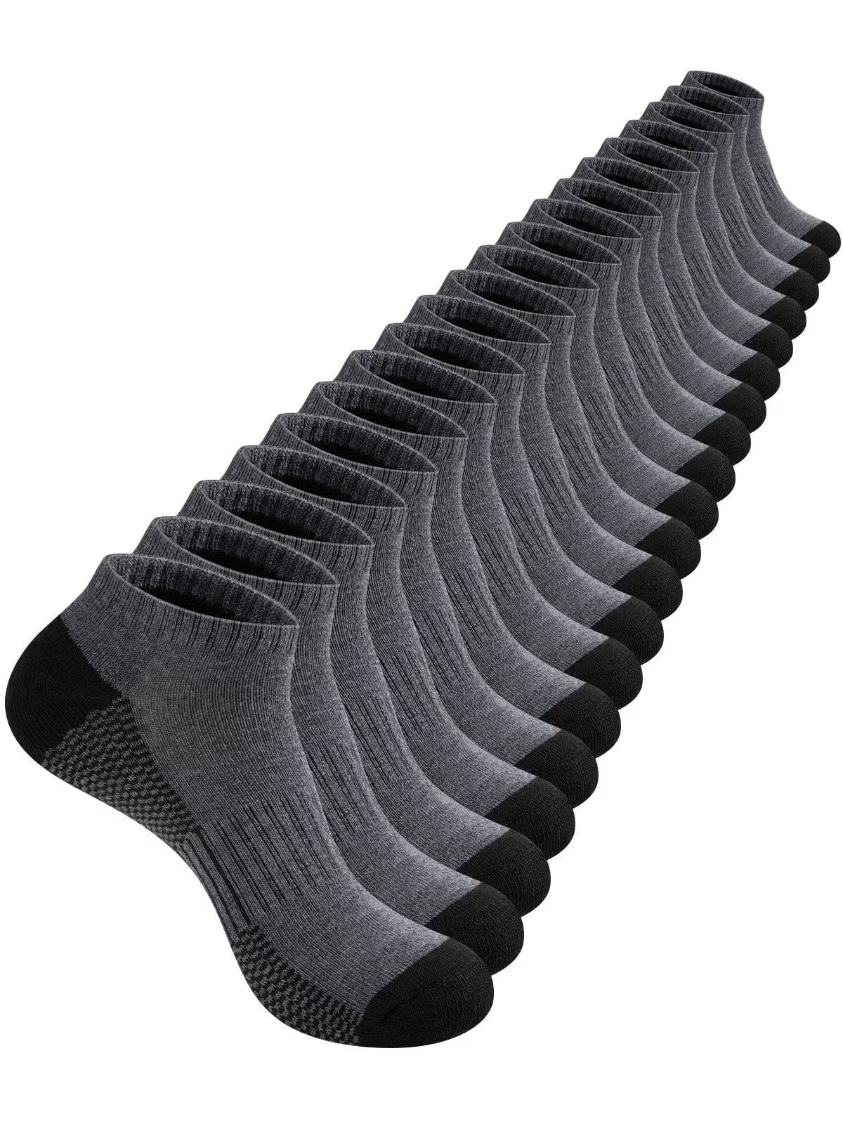 COOPLUS Mens 10 Pairs Athletic Ankle Socks Men'S Breathable Low Cut Socks