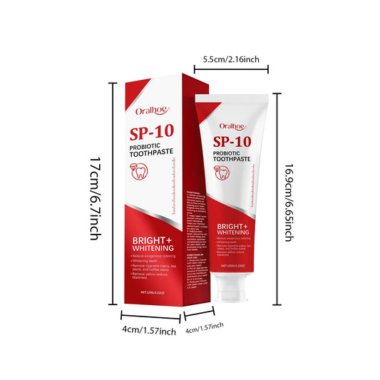 SP 10 Probiotic Toothpaste for Stain Removal and Fresh Breath - 120g