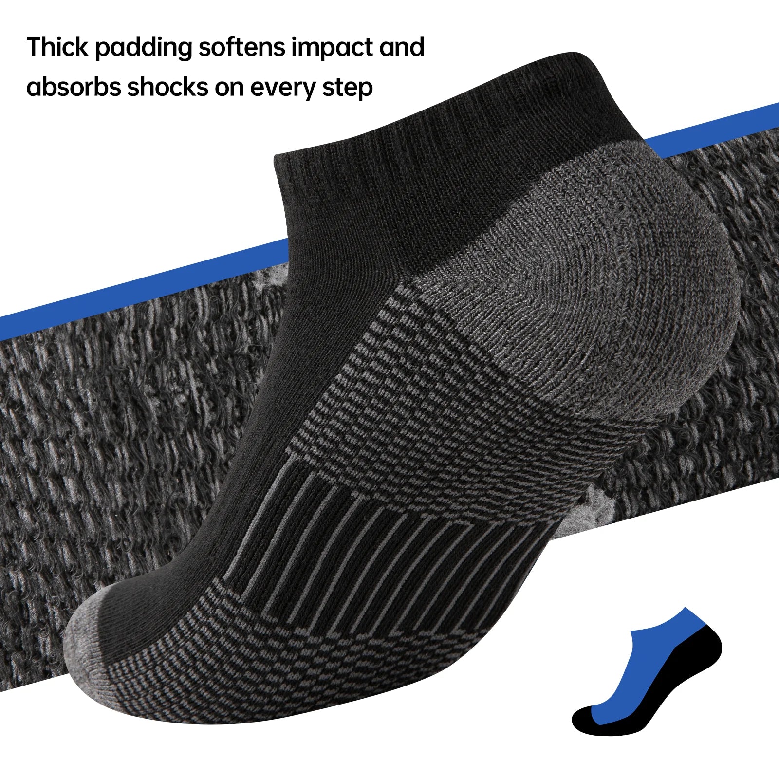COOPLUS Mens 10 Pairs Athletic Ankle Socks Men'S Breathable Low Cut Socks