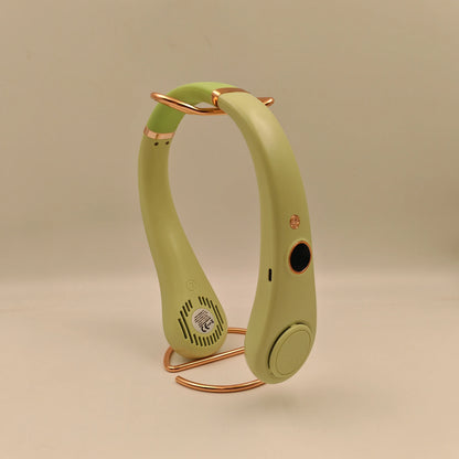 Neck Hanging Rechargeable Fan Bladeless Fan Summer Travel Outdoor Sports Portable Wearable Hands-Free Cooling Fan