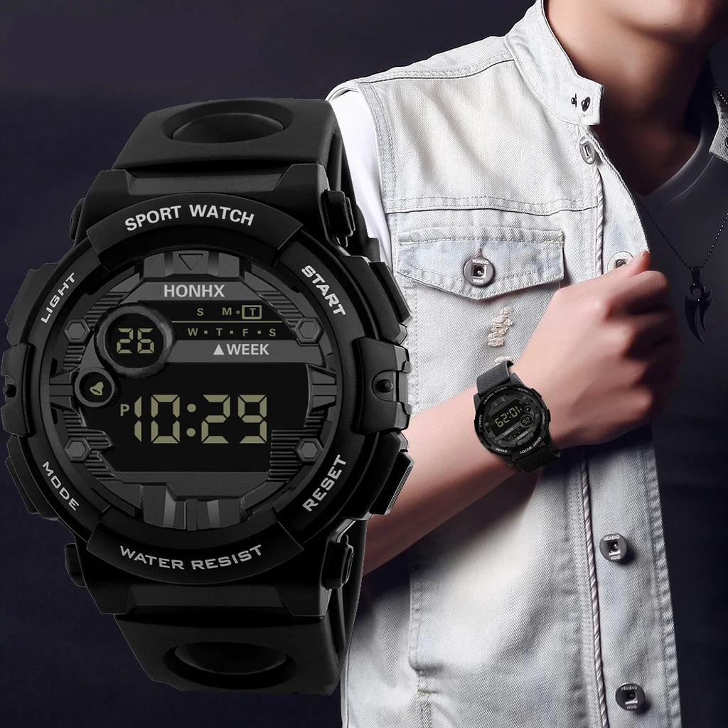 Sport Watch Luxury Mens Digital LED Watch Date Men Outdoor Electronic Watch Wrist Watches