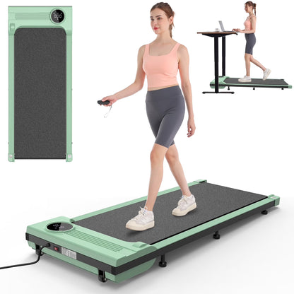 Walking Pad 2.5HP Brushless Motor 300Lbs Weight Capacity,Portable under Desk Treadmill with App Remote Control,Low-Noise Desk Treadmill in LED Display,Installation-Free