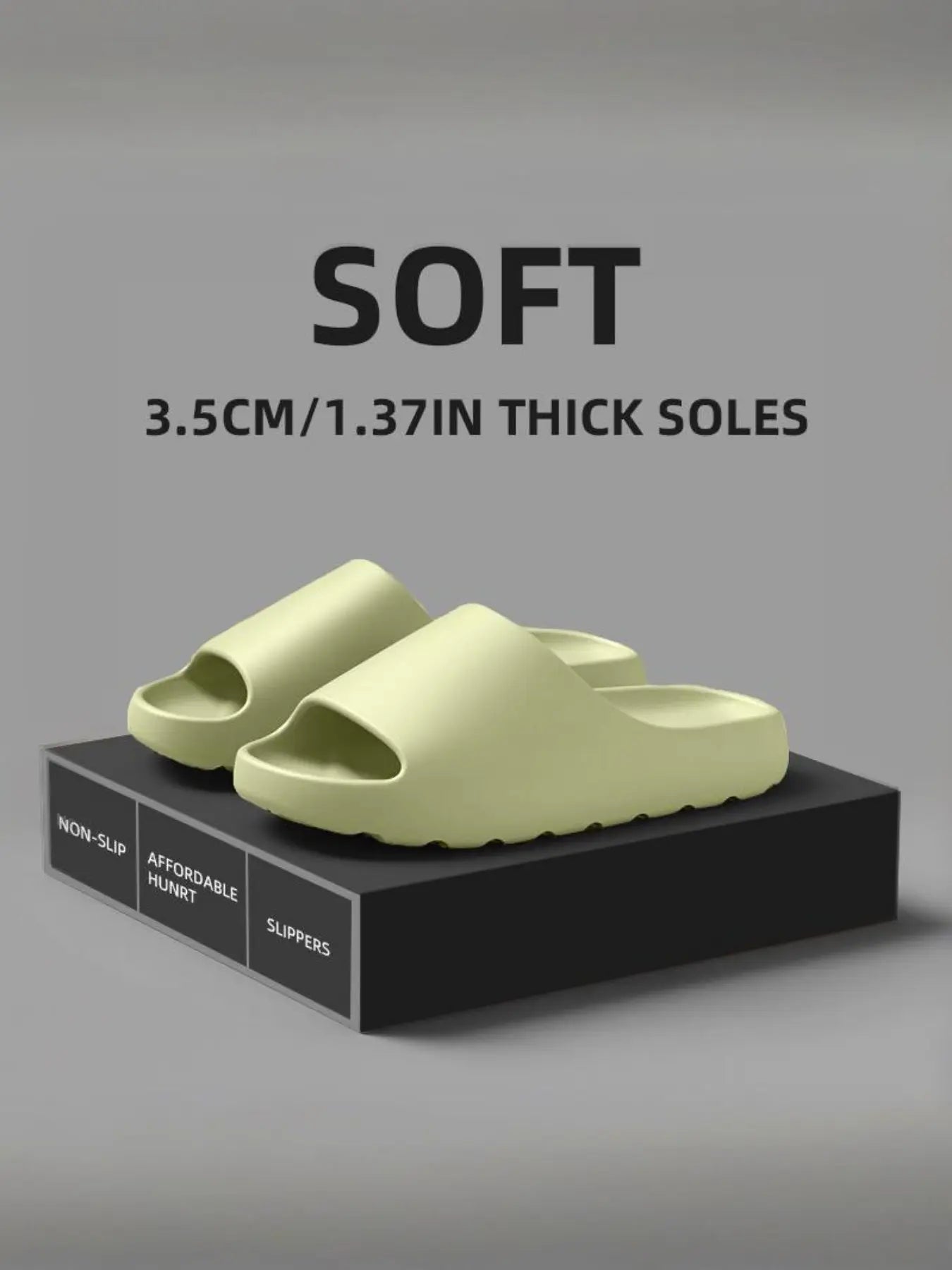 Men'S Christmas Gift, Casual Outdoor Slippers, Non-Slip Eva Slides for All Seasons, Lightweight Comfort for Home & Leisure, Lightweight Beach Slippers