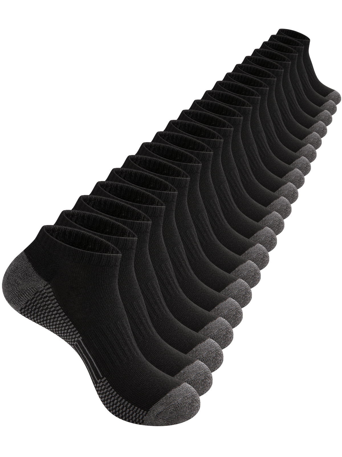 COOPLUS Mens 10 Pairs Athletic Ankle Socks Men'S Breathable Low Cut Socks