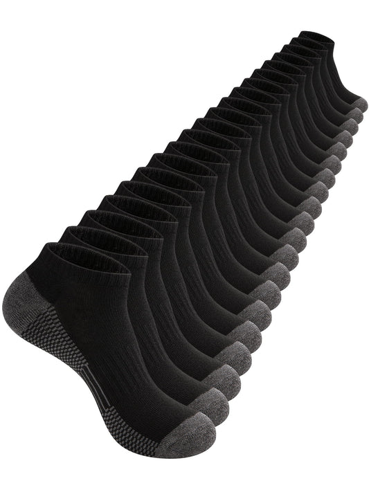 COOPLUS Mens 10 Pairs Athletic Ankle Socks Men'S Breathable Low Cut Socks