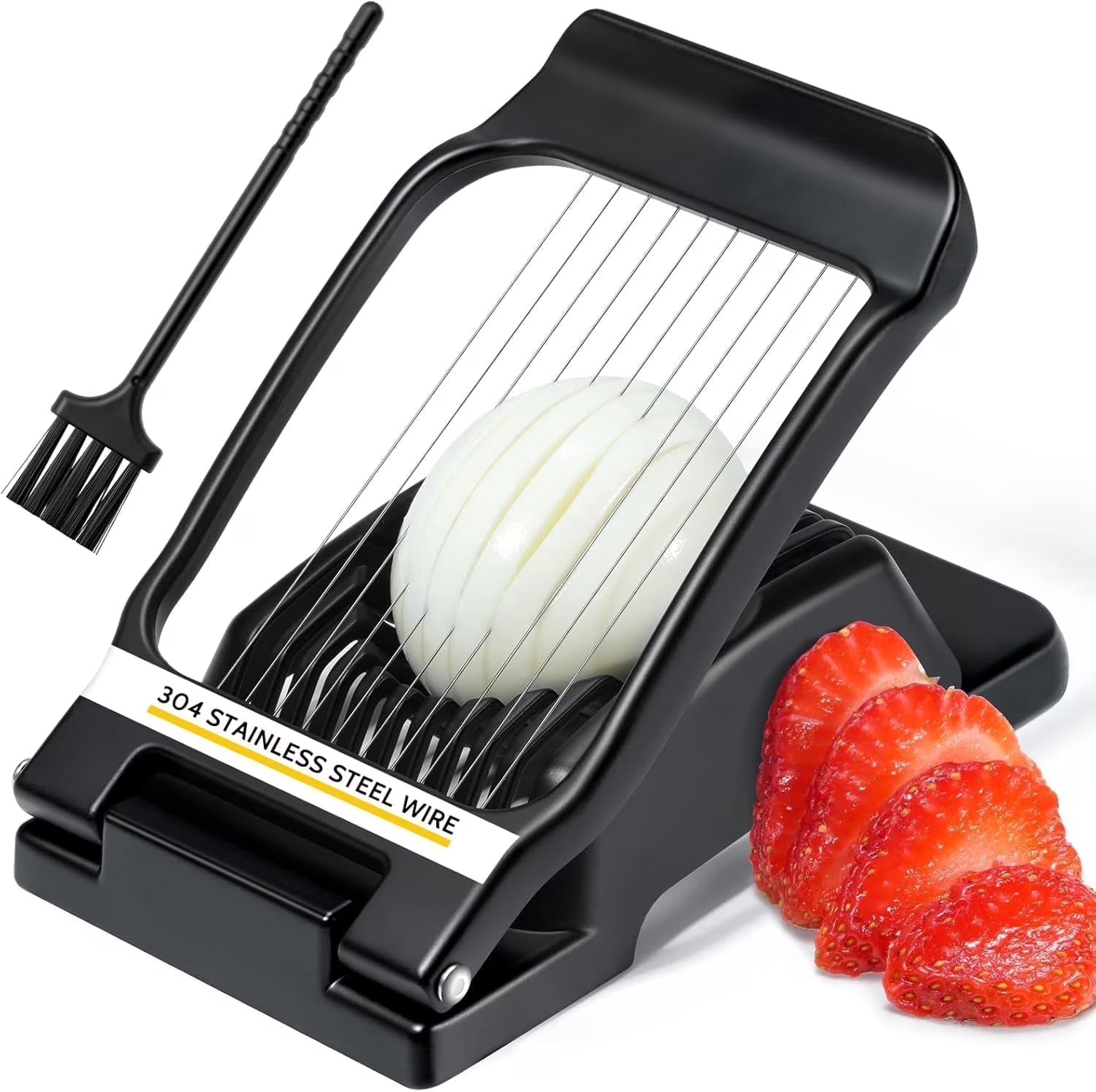 Sopito Heavy Duty Stainless Steel Wire Egg Slicer for Hard Boiled Eggs & Strawberry Other Soft Food