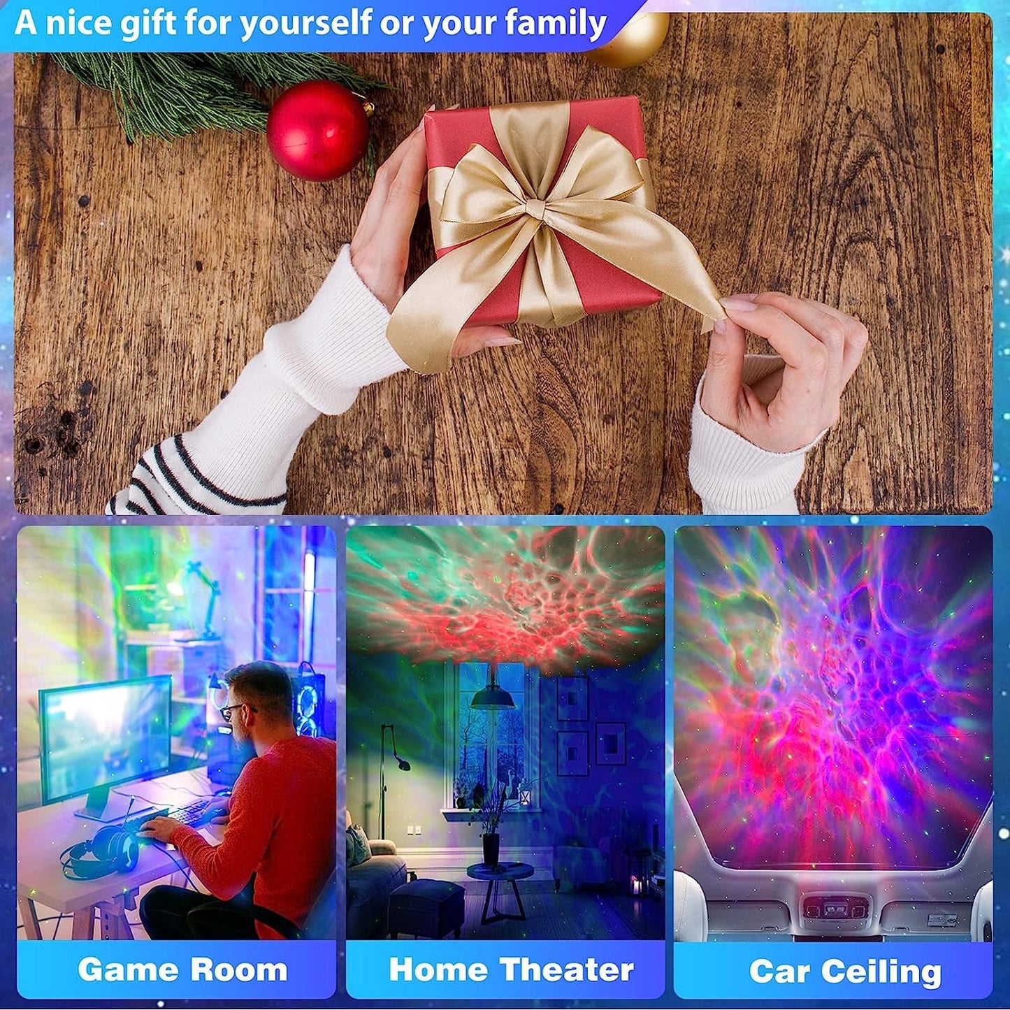 Astronaut Galaxy Projector: LED Nebula Ceiling Light with Timer and Remote Control, Ideal Night Light for Children and Room Decor, Perfect Gift for Birthdays