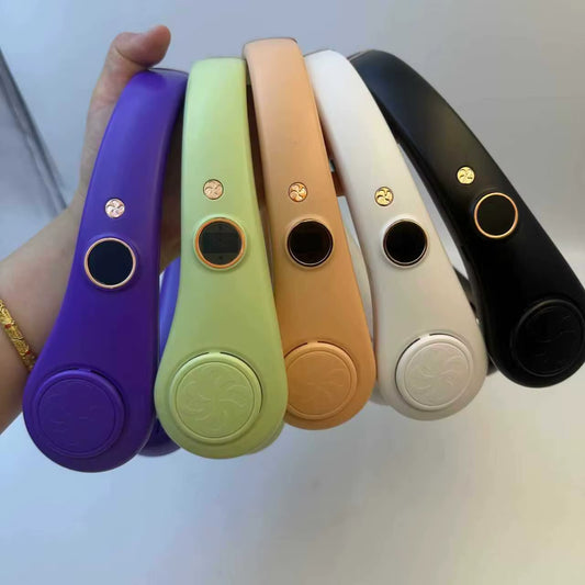 Neck Hanging Rechargeable Fan Bladeless Fan Summer Travel Outdoor Sports Portable Wearable Hands-Free Cooling Fan