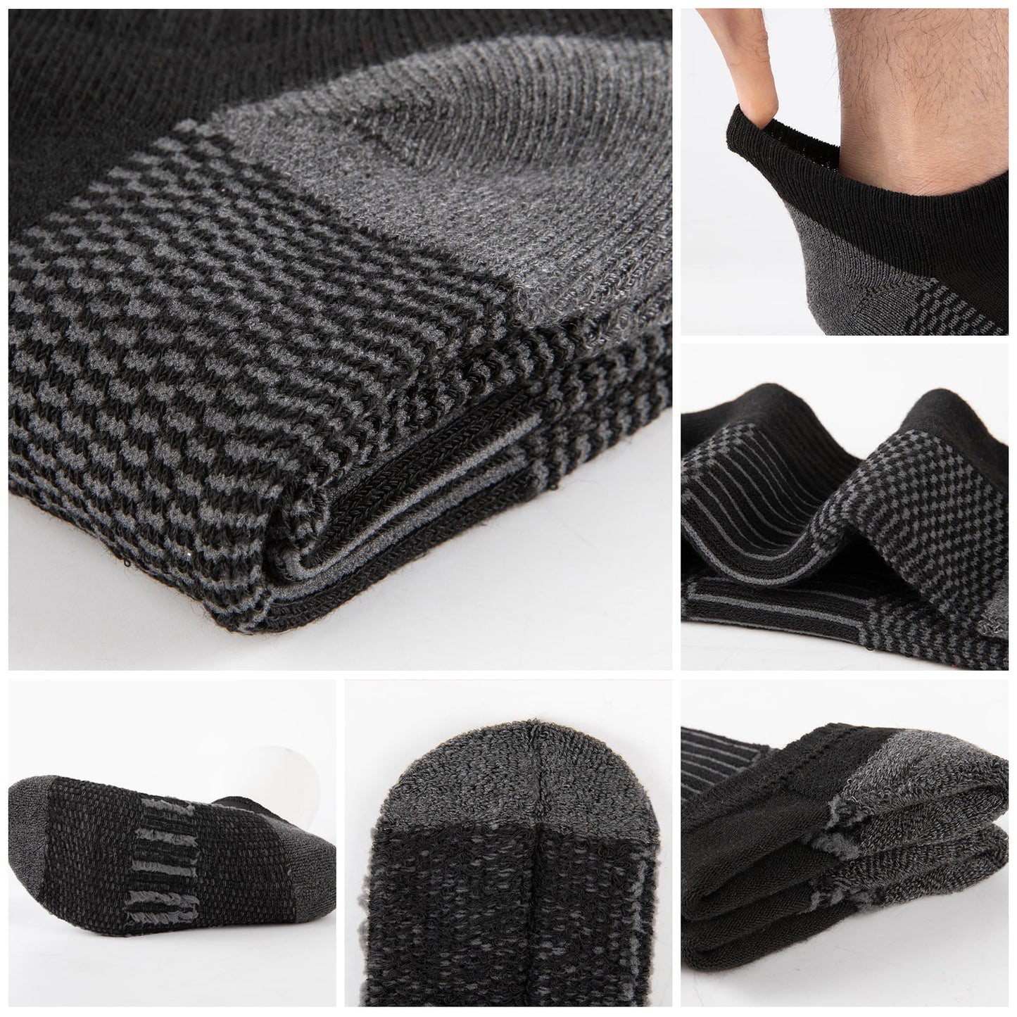 COOPLUS Mens 10 Pairs Athletic Ankle Socks Men'S Breathable Low Cut Socks