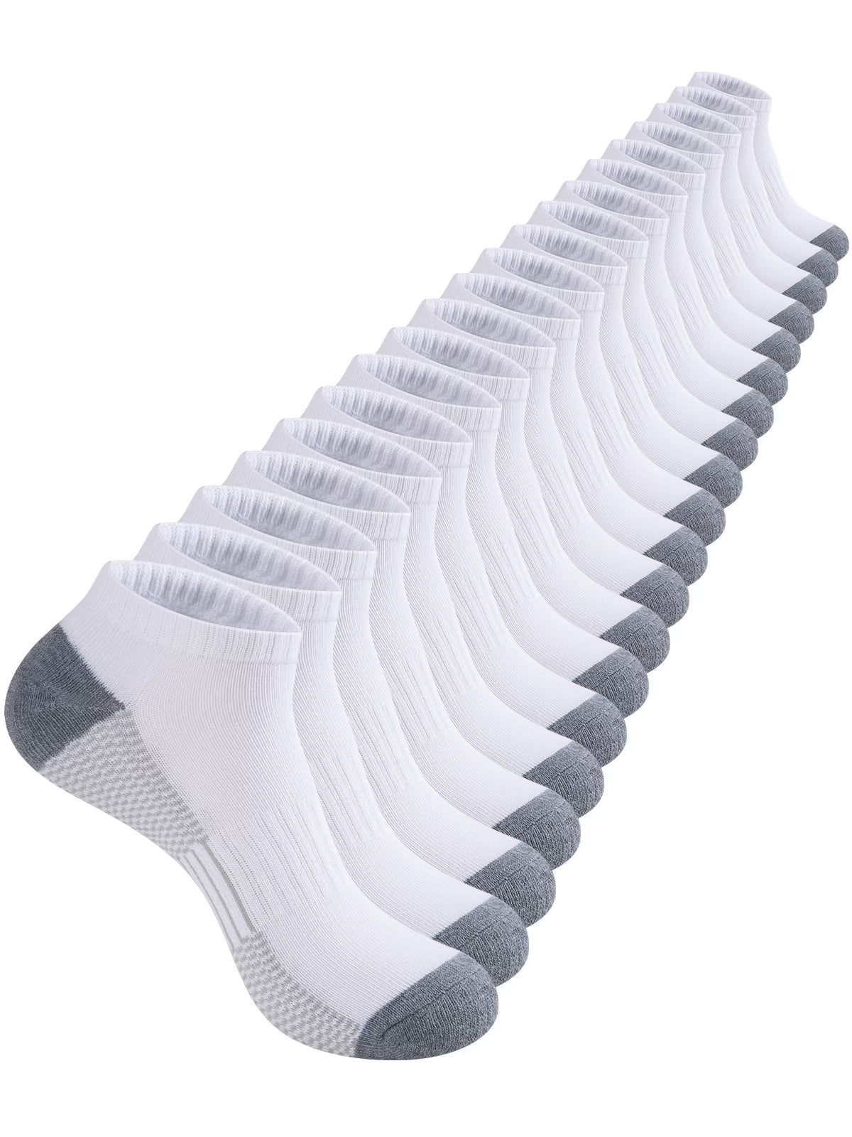 COOPLUS Mens 10 Pairs Athletic Ankle Socks Men'S Breathable Low Cut Socks