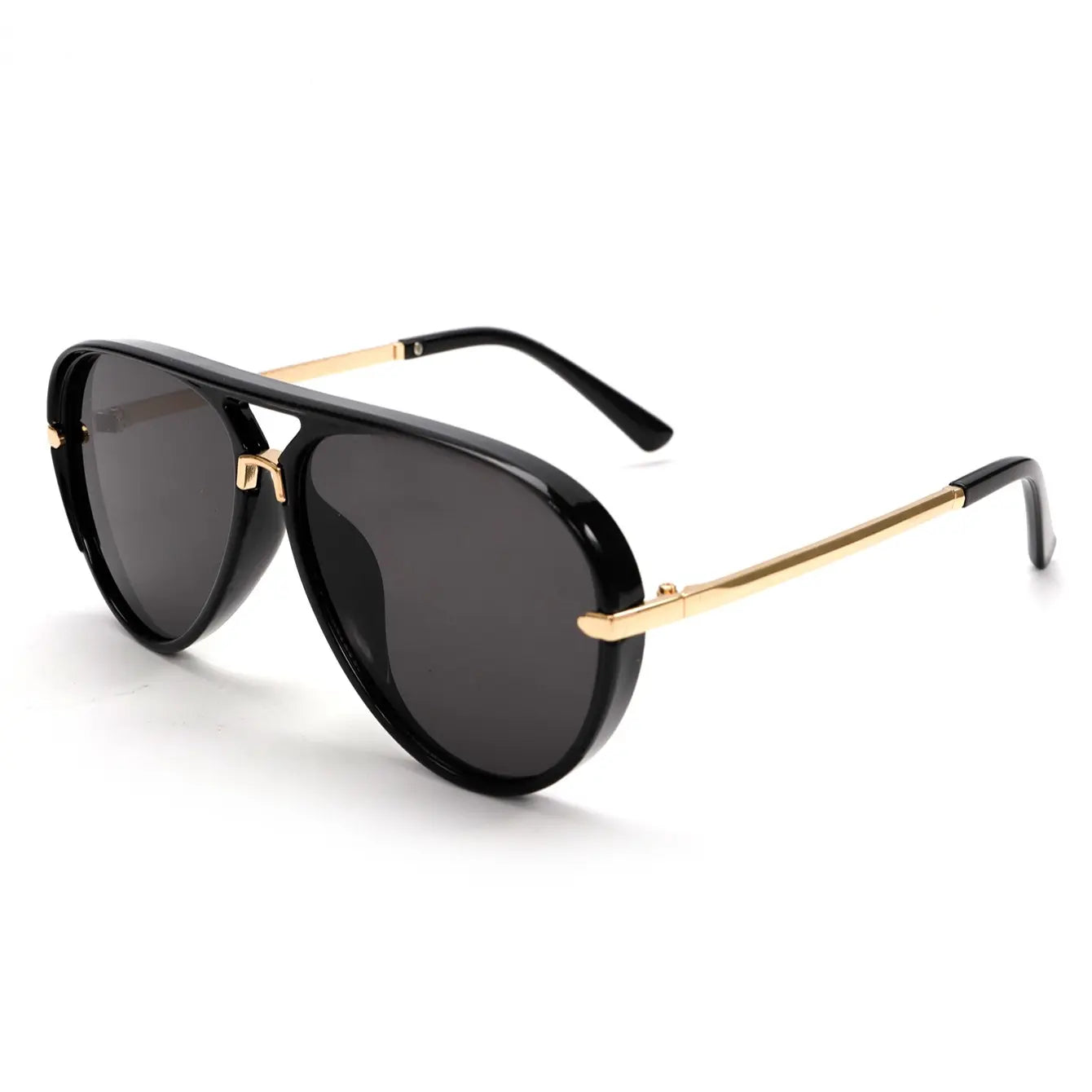 Gold Trim Pilot Sunglasses for Women| UV400 Y2K Shield Shades| Perfect for Spring Sunshine & Wedding Season Outfits