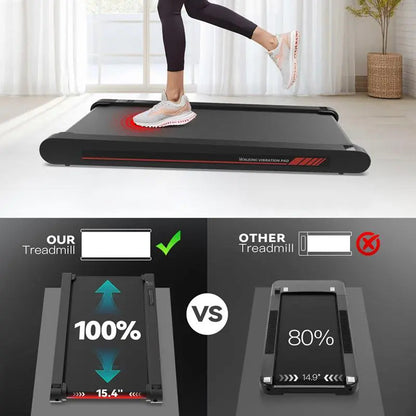 P1 Walking Vibration Pad P1,Vibrating Plate, Remote Control & APP, Lightweight under Desk Treadmills for Home & Office,Servo Motor Technology, 3 in 1 Portable Walking Pad Treadmill, 22 Lbs Fitness Equipment