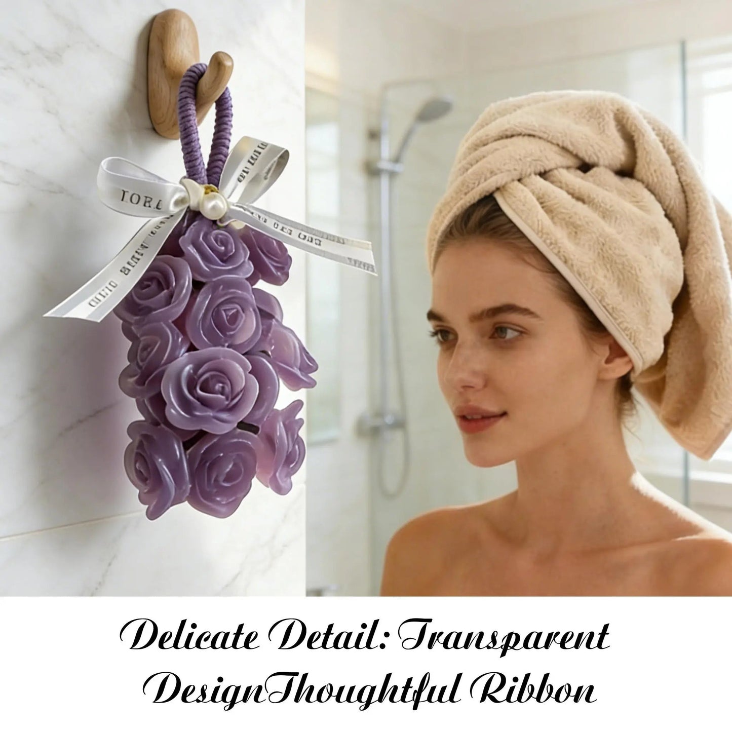 [Mother'S Day Gift] Handcrafted Decorative Grape-Shaped Soap Gift Set — 25 Grape-Shaped Scented Soaps with Enduring Fresh Fragrance. Bathroom Décor, Home Accessory, Gift for Women and Friends, Valentine'S Day Gift