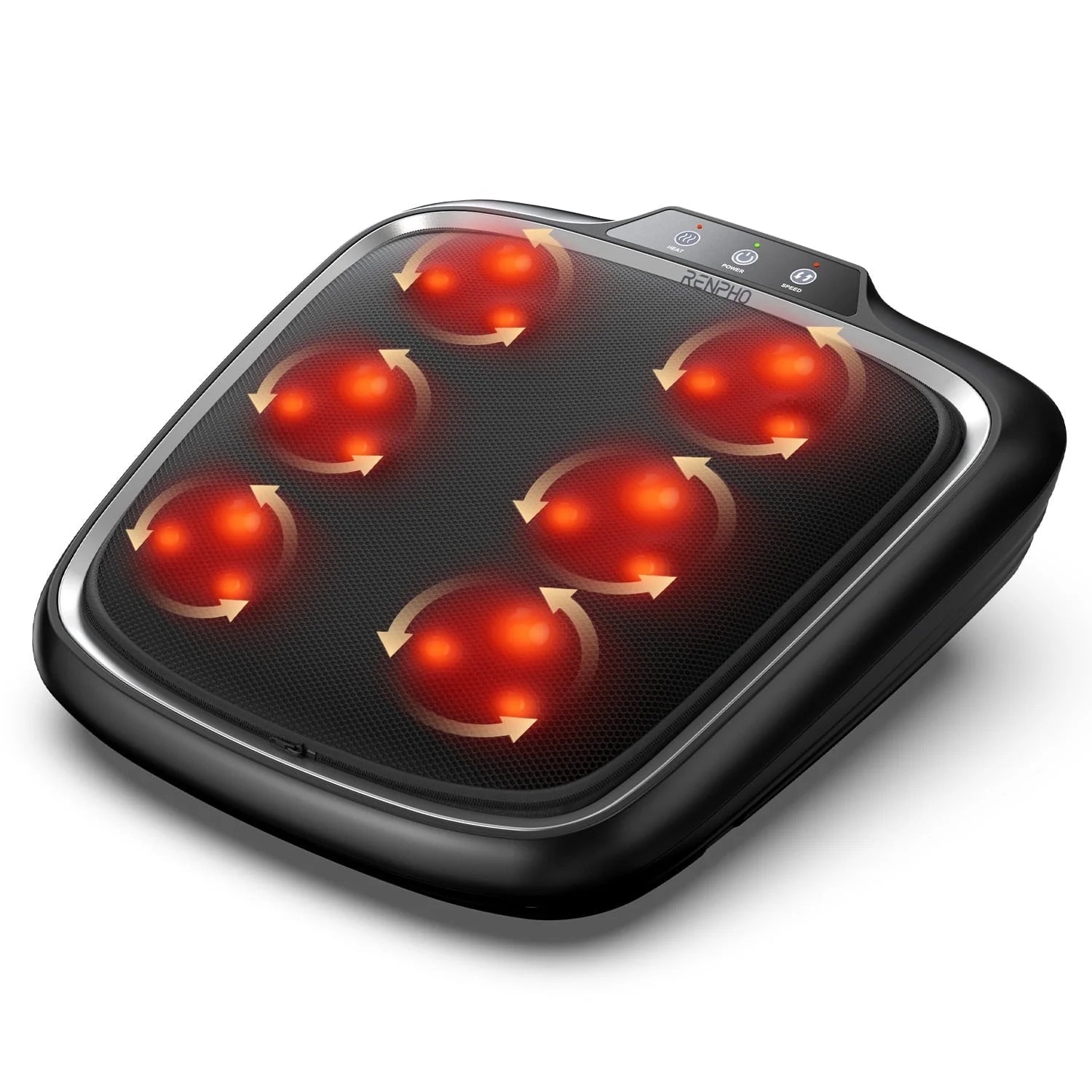 RENPHO Foot Massager with Heating,Shiatsu Foot Massager for Circulation, Back Massager, Foot Warmer and Massager for Neuropathy Muscle Pain Relief Plantar Fasciitis, Gifts for Women Men