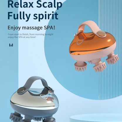 KAMUGO Scalp Massager Portable Electric Scalp Massager Hair Growth,Waterproof Handheld Head Scratcher Massager,3 Speed Modes with 8 Massage Claws Cat Massager(Purple)