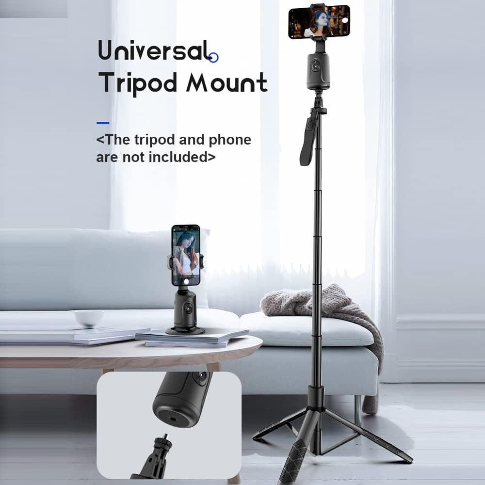 Smart 360° Auto Face Tracking Gimbal Stabilizer for Smartphones with Adjustable Lens and Stable Base for Vlogging and Live Streaming