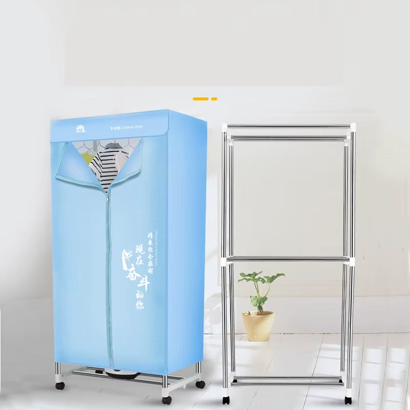 1700W New Style Dual-Layer Stainless Steel Hot Air Dryer Multi-Function Electric Clothes Drier CE Rohs FCC Approved Household