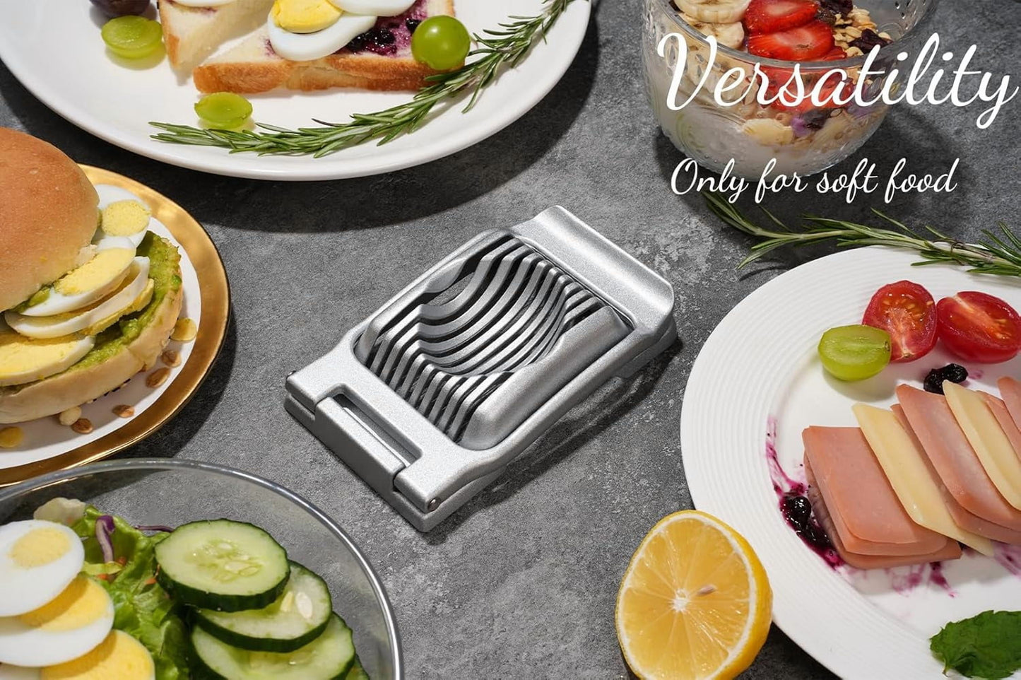 Sopito Heavy Duty Stainless Steel Wire Egg Slicer for Hard Boiled Eggs & Strawberry Other Soft Food