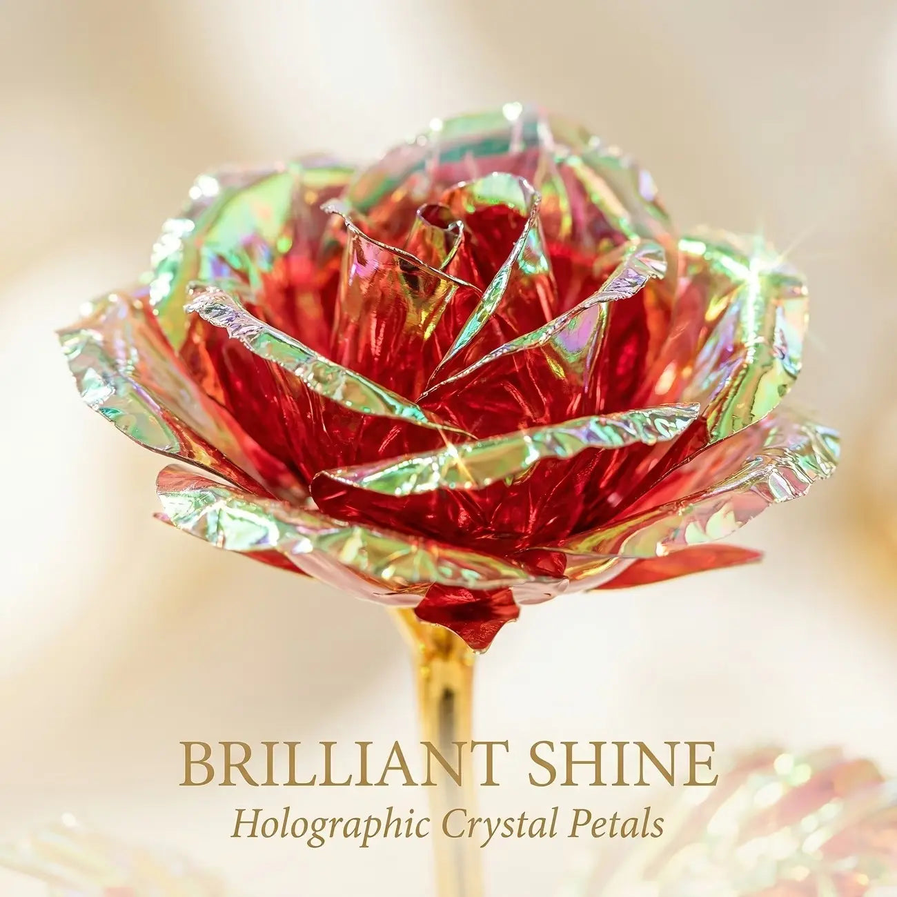 12 Crystal Rose Flowers, No Maintenance, High-End Decor, Mother'S Day, Valentine'S Day, Wedding Gift, Artificial Flowers, Decorative Flowers Bouquet