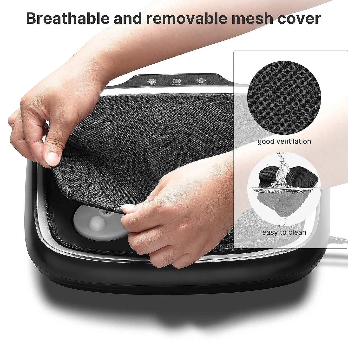 RENPHO Foot Massager with Heating,Shiatsu Foot Massager for Circulation, Back Massager, Foot Warmer and Massager for Neuropathy Muscle Pain Relief Plantar Fasciitis, Gifts for Women Men
