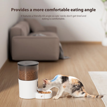IMIPAW Automatic Cat Feeders, 3L Timed Cat Food Dispenser with Clog-Free Design, Dog Pet Feeder